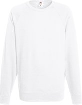 Fruit of the Loom Sweater Raglan Sweat Ronde Hals Wit maat XXL