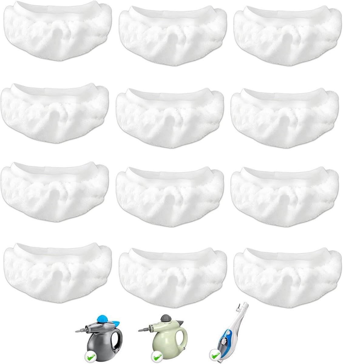 Universele Herbruikbare Stoomdweil Pads - Set van 10 Accessoires