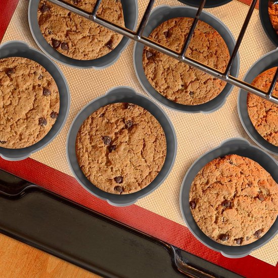 12 Stuks Herbruikbare Siliconen Muffinvormen voor Airfryer, Perfect voor Muffins, Taarten en Eieren van Merkloos — afbeelding 4
