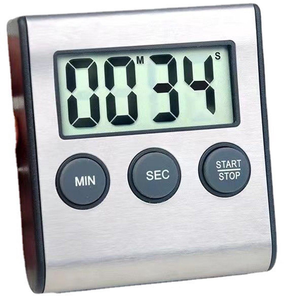 3-delige timer Geschikt voor. in de keuken, inclusief eierkoker - zilver