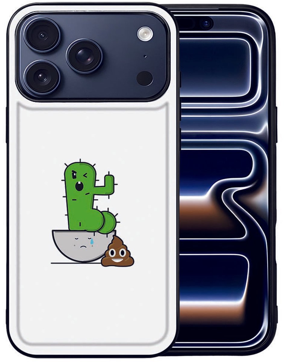 voor Telefoonhoesje Apple iPhone 17 Pro Cactus Poo