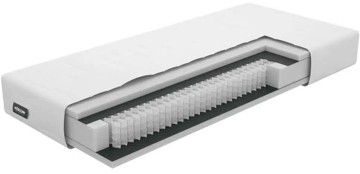 Mörgenn Matras M-Comfort - Pocketvering + Koudschuim - Medium hardheid - ca. 20 cm - 80x20