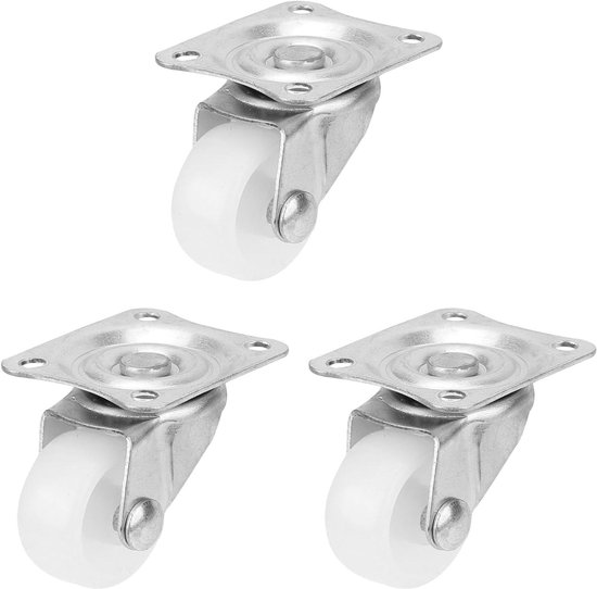 12 Stuks Zwenkwielen met een Inch Diameter voor Zwaar Meubelgebruik