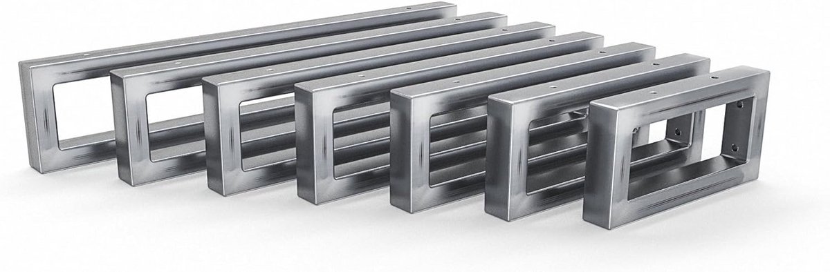 Wastafelhouder 10 cm Hoog - Zware Wandconsole voor Opzetwastafel (2-delige Set)