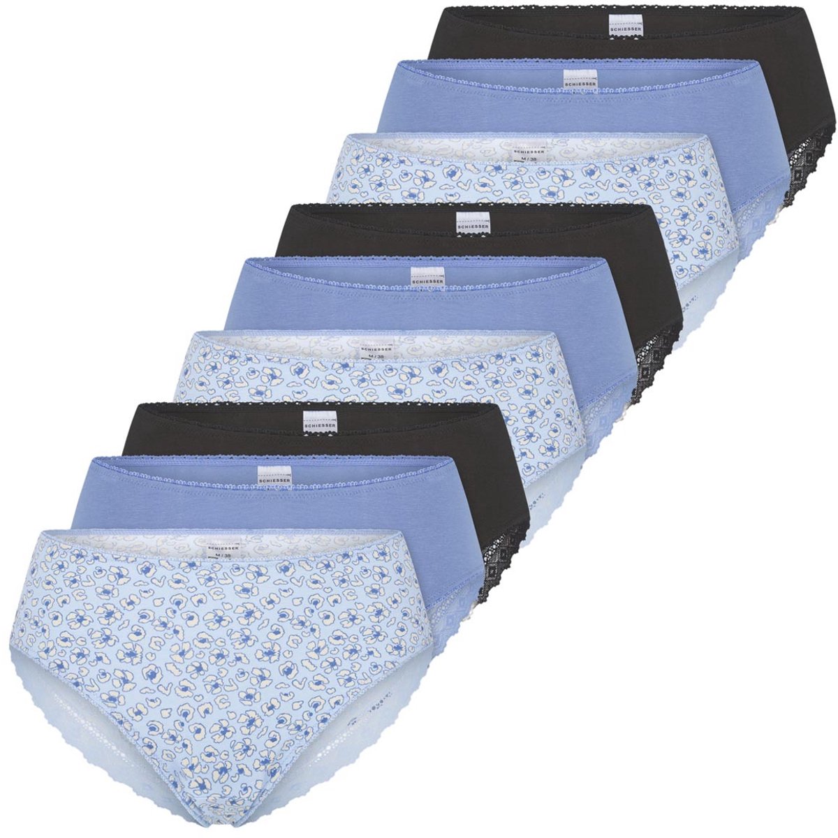 Schiesser Dames riosslip 9 pack Modern Multipacks