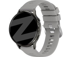 Bandz Siliconen 'Deluxe' bandje geschikt voor Garmin Vivoactive 4s / Vivomove 3s / Venu 4 - 41mm / Venu 3s / Venu 2s / Forerunner 265s / Forerunner 255s - Grijs