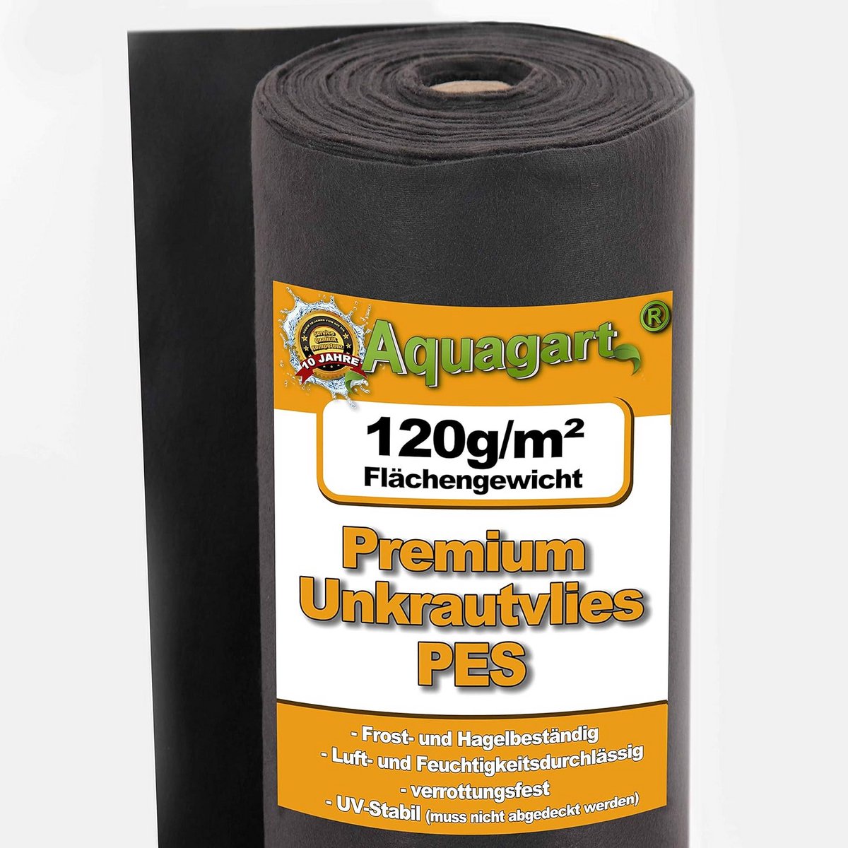 Tuinvlies 25m² Weedvlies Gronddoek 120g/m² Zwart (1 Meter Breed)