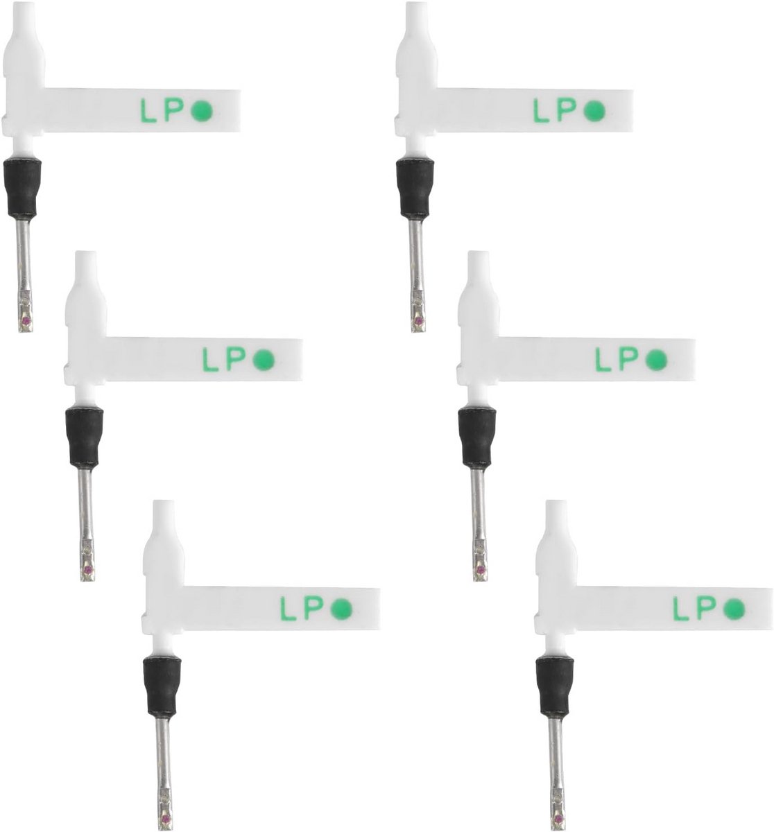 6x Platenspeler Naalden Vervangende Stylus voor Draaitafel (Dubbelzijdig)