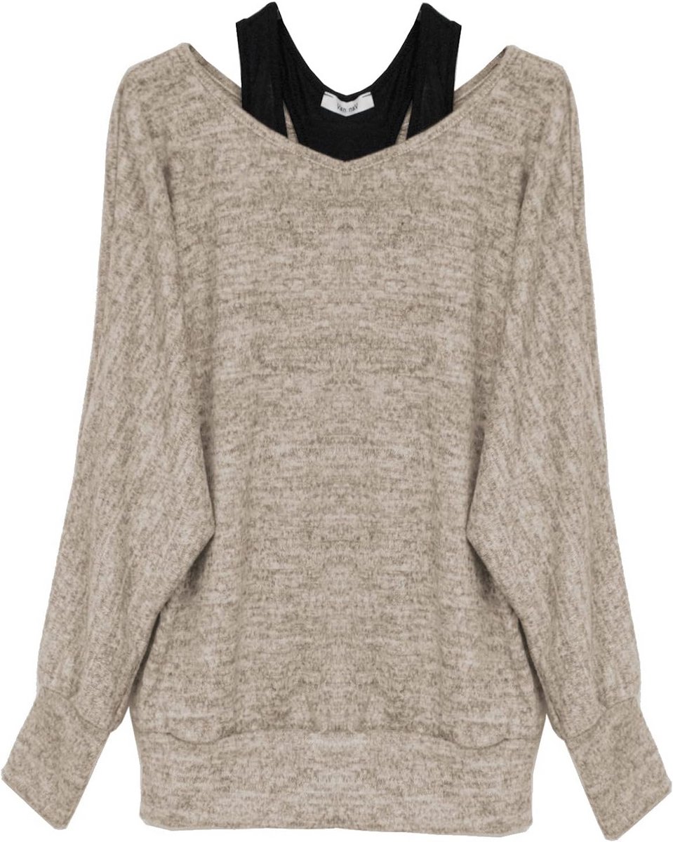 Oversized Trui Dames - Comfortabele Sweater voor Vrouwen - 2 Stuks Set