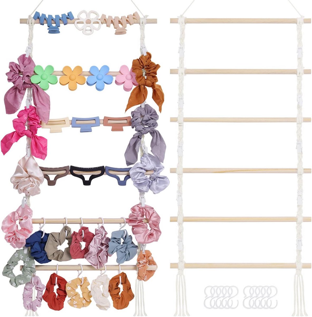 Macrame Haarclip Houder en Organizer voor Meisjes Haaraccessoires