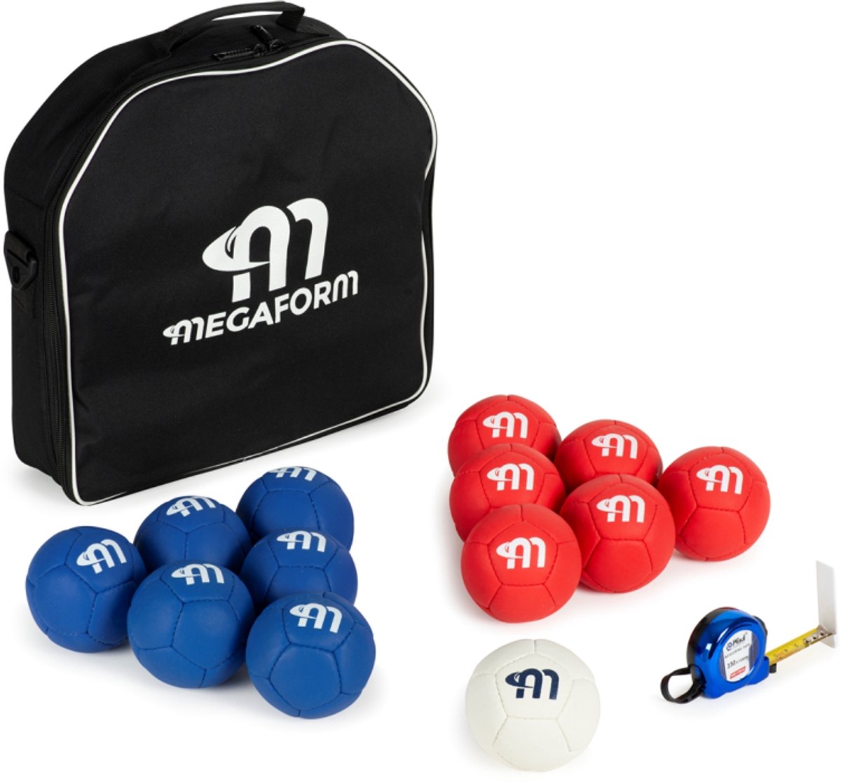 Megaform boccia set - inclusief zachte bocciaballen en draagtas.