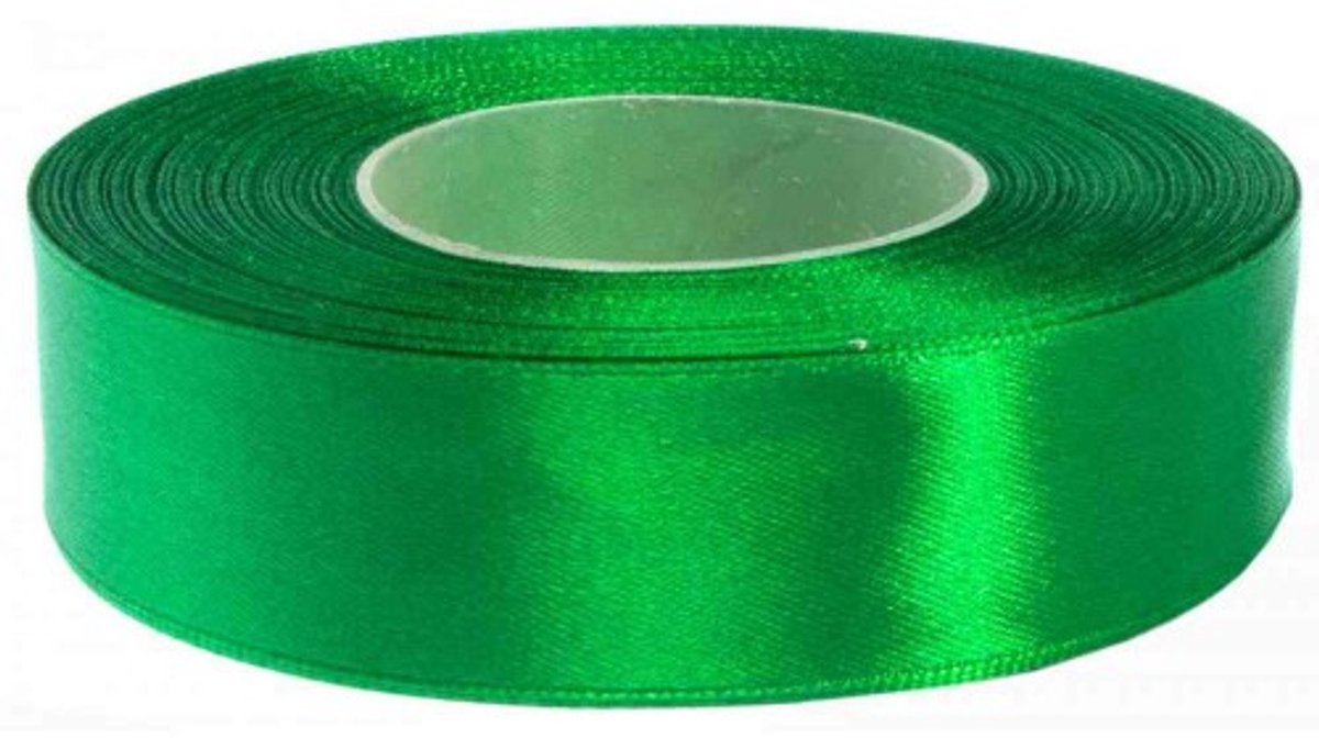 Hobbygroep satijnlint grasgroen 3 mm 91 meter cadeau knutselen.