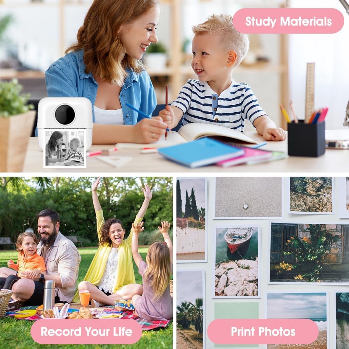 Mini Printer 200DPI - USB Thermische Fotoprinter thumbnail 6