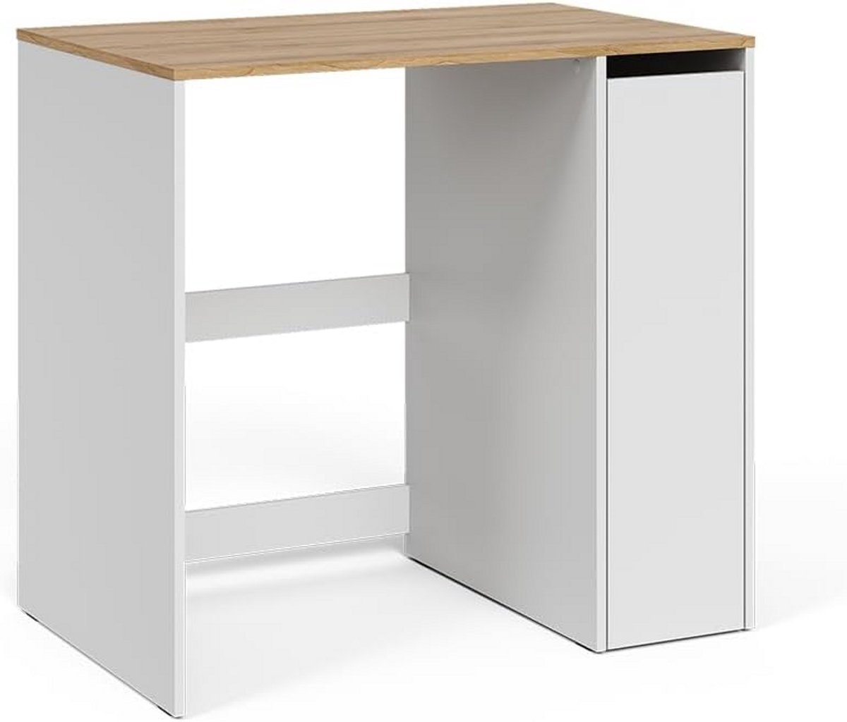 Wasmachinekast met Opbergruimte Wit/Artisan 93.5 x 88 cm Badkamerkast