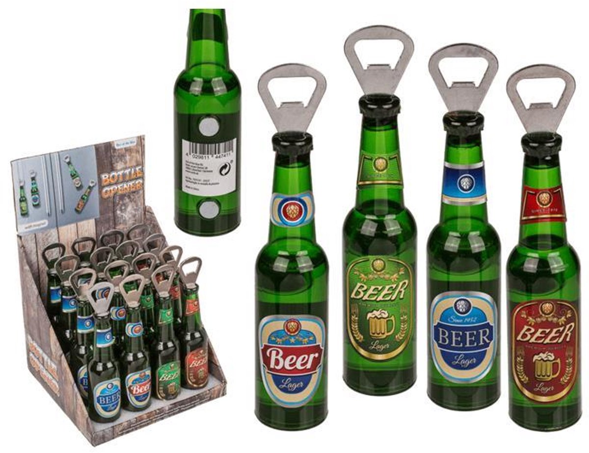 Flesopener bierfles met magneet ca. 21cm — cadeau in Gadgets - foto 3