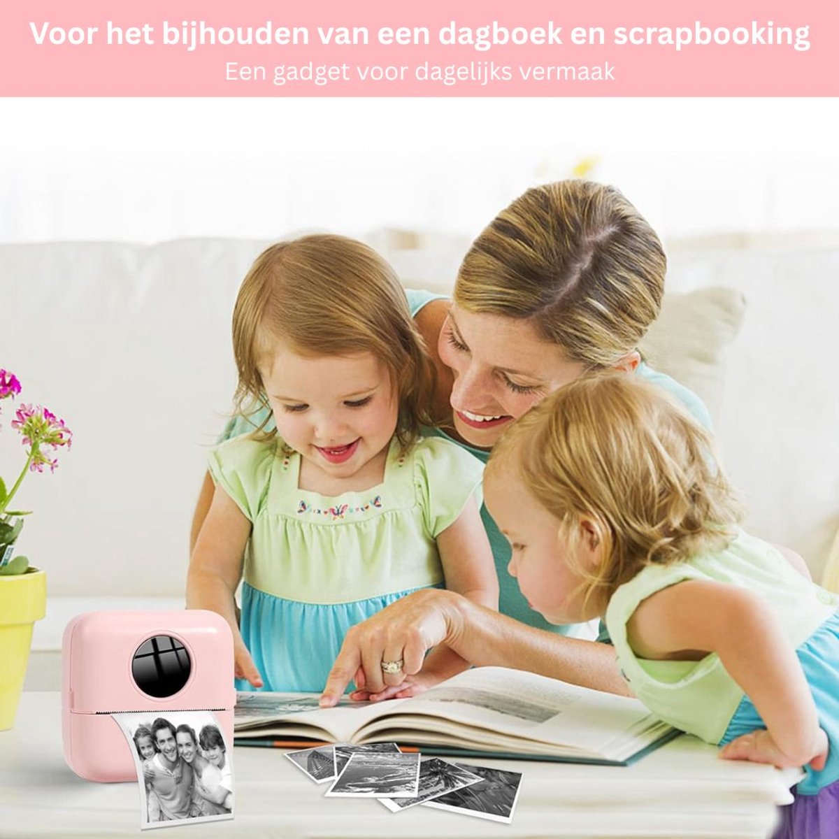 Te volgen Mini Printer - Mobiele Foto Printer thumbnail 6