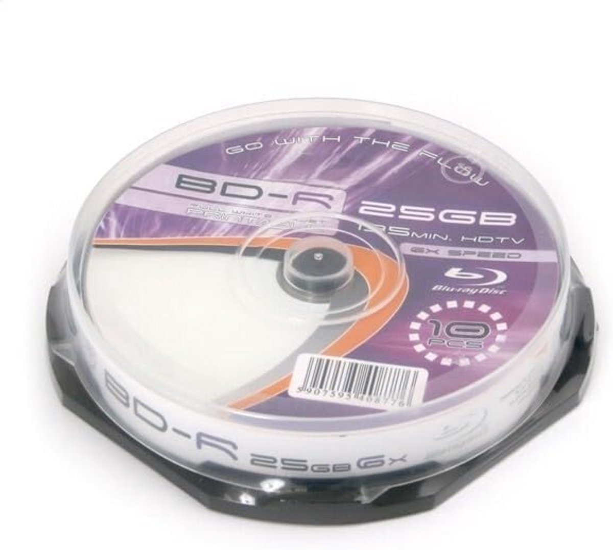 BD-R Blu-ray Disc 25GB 6x Snelheid - 10 Stuks Opslag voor HD Video & Data