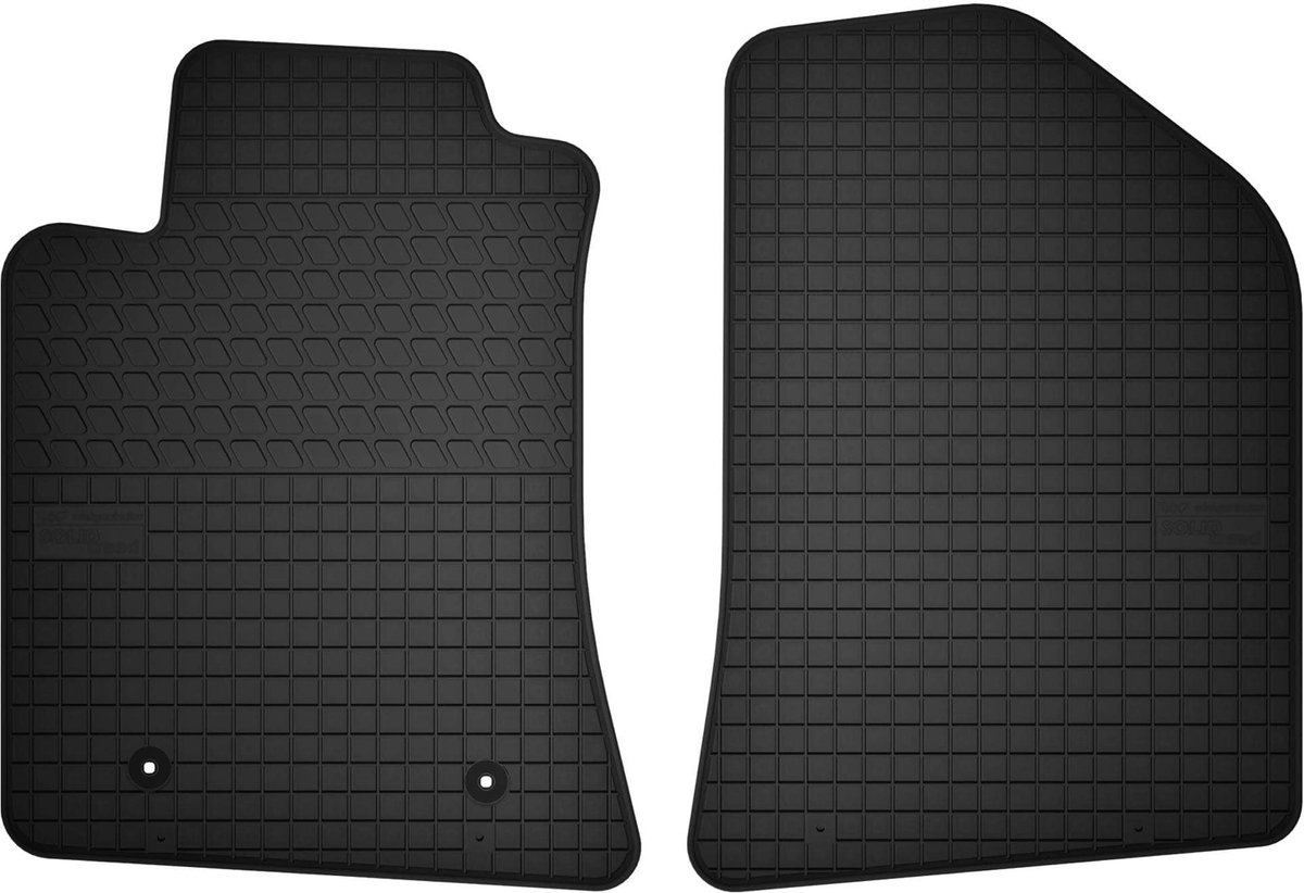 Wielganizator SolidTread Serie - Rubber Autovloermatten - Voor Toyota Avensis II T25 - Perfecte Pasvorm - Zwart