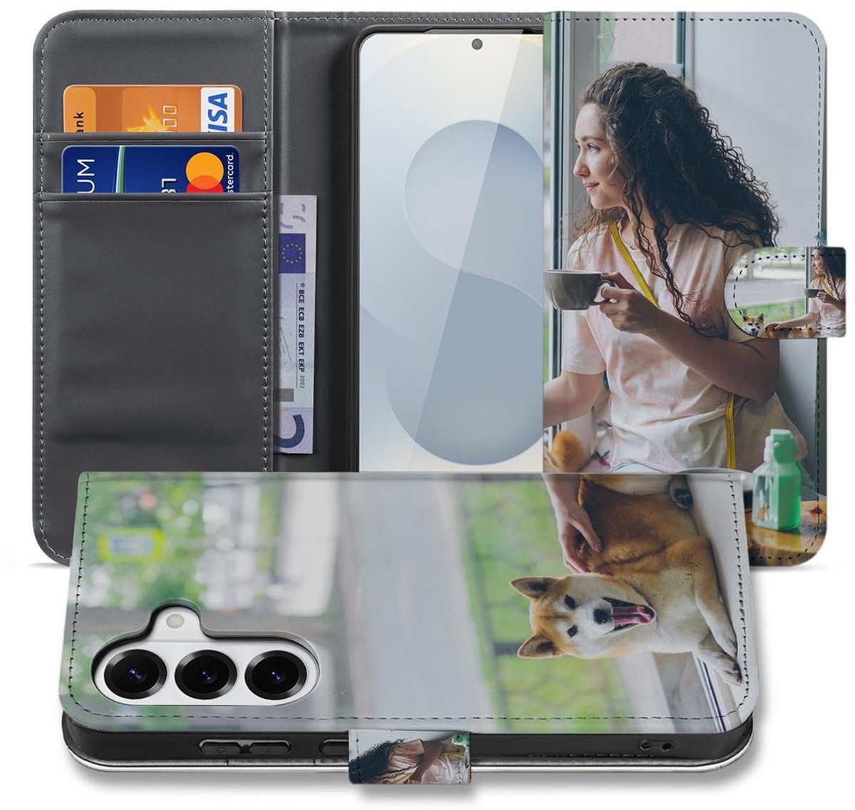 Boekhoesje voor Samsung Galaxy S26 Bookcase Hoesje Maken met Foto