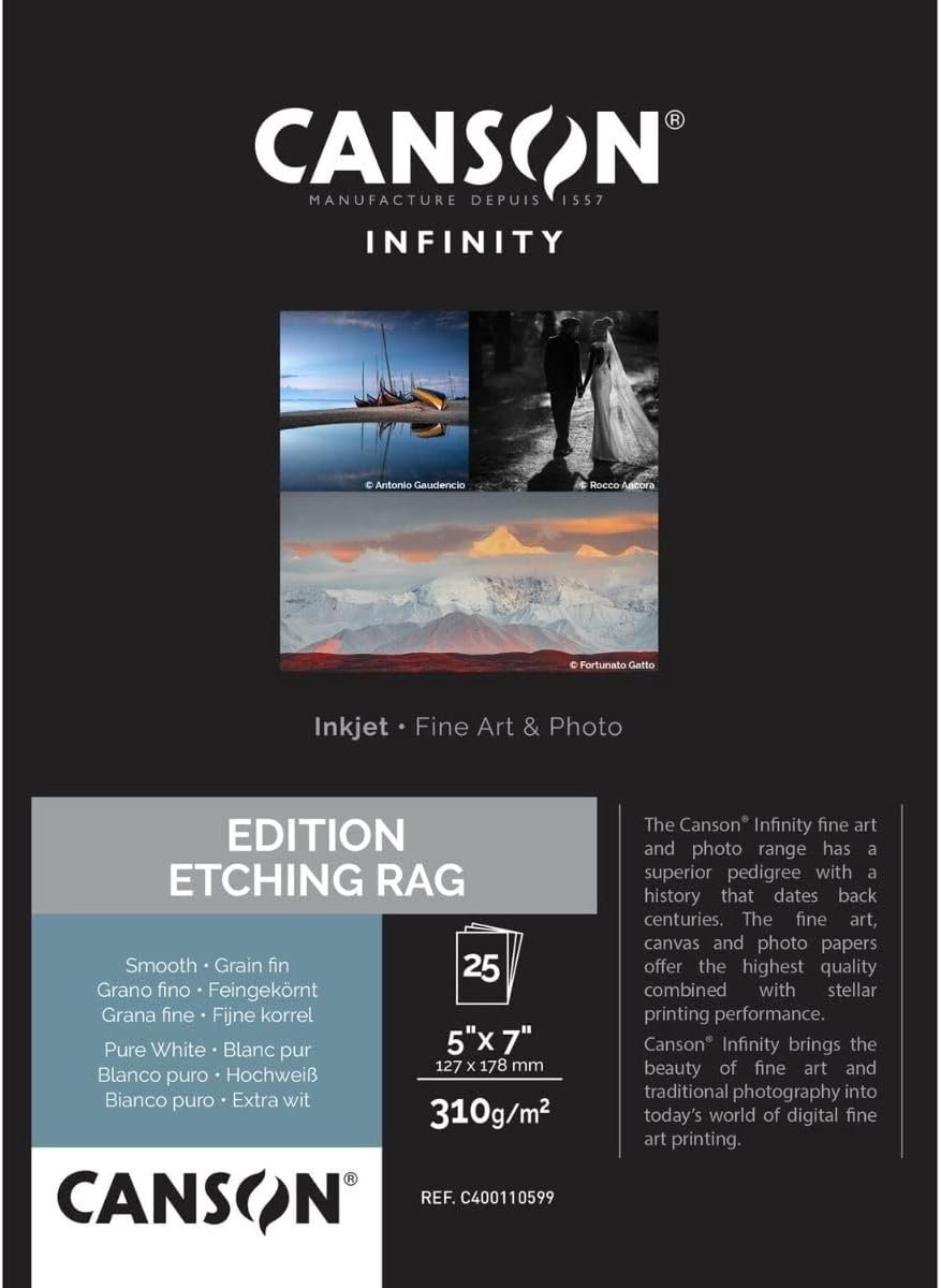 Canson Infinity Fotoprintpapier 12.7 x 17.8 cm 310 g/m² 25 vellen Matte