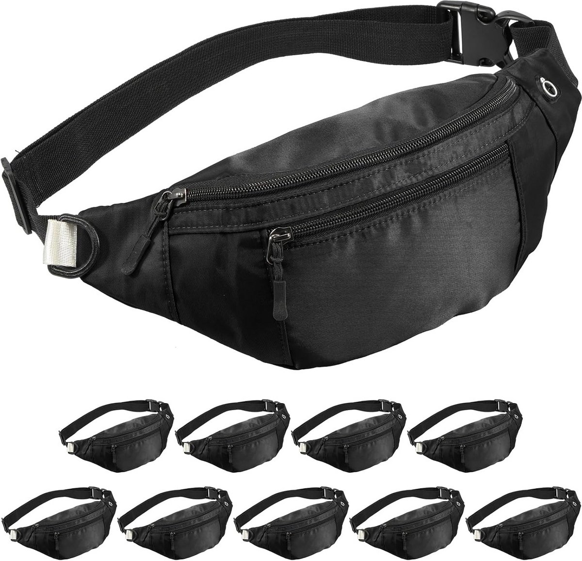 Grote Waterdichte Heuptas voor Dames en Heren – Verstelbare Crossbody Tas voor Reizen en Buitenactiviteiten