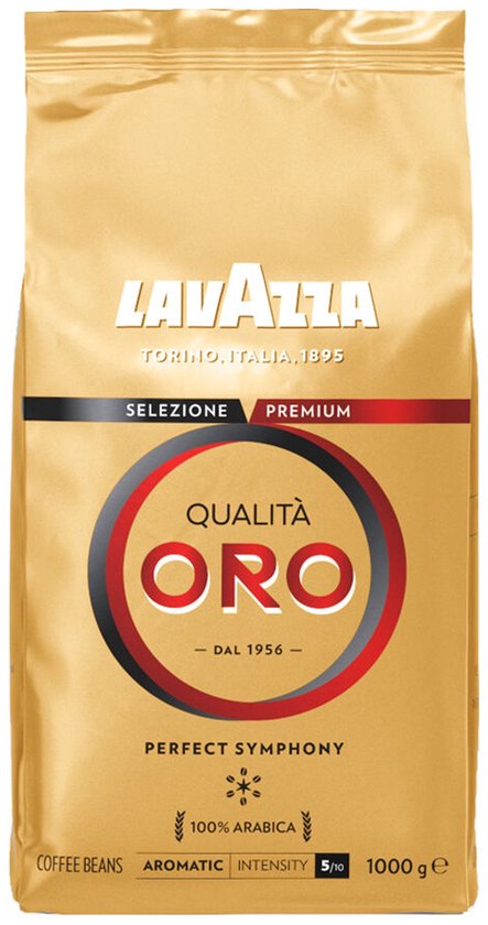 Lavazza Qualità Oro Koffiebonen - 100% Arabica Koffie Bonen - Intensiteit 5/10 - 1 kg