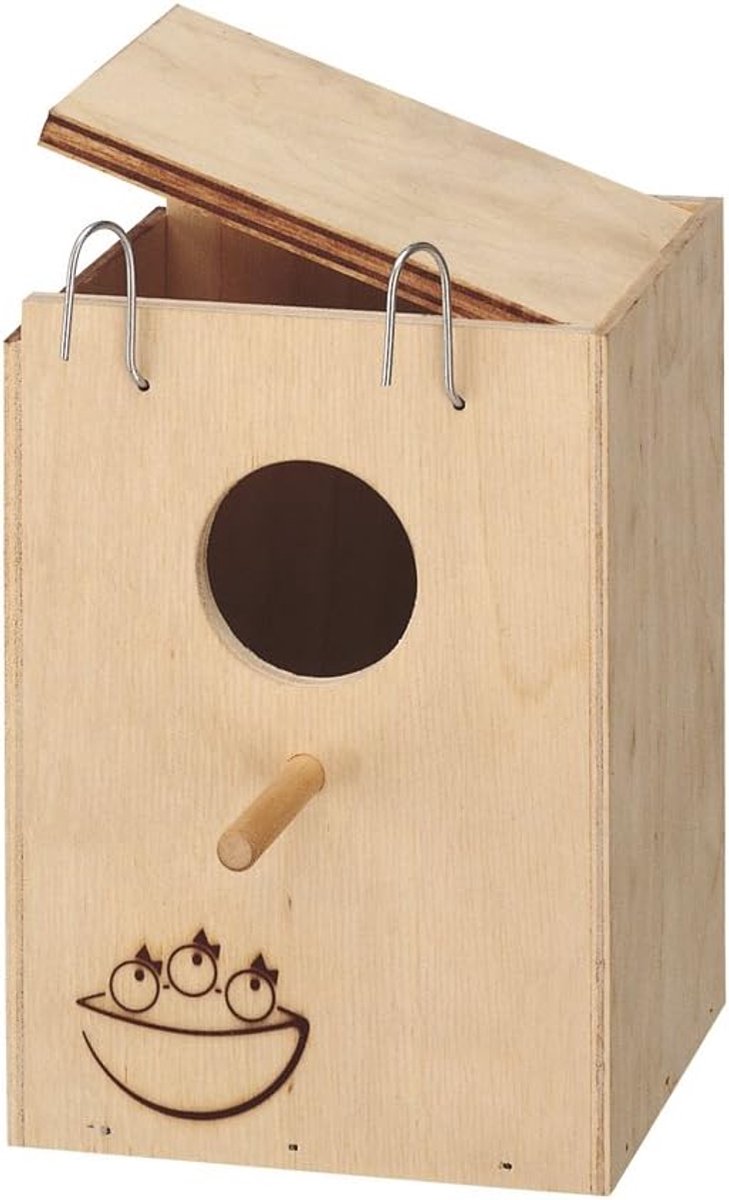 Houten Nestkast voor Vogels - Natuurlijk Broedhuisje