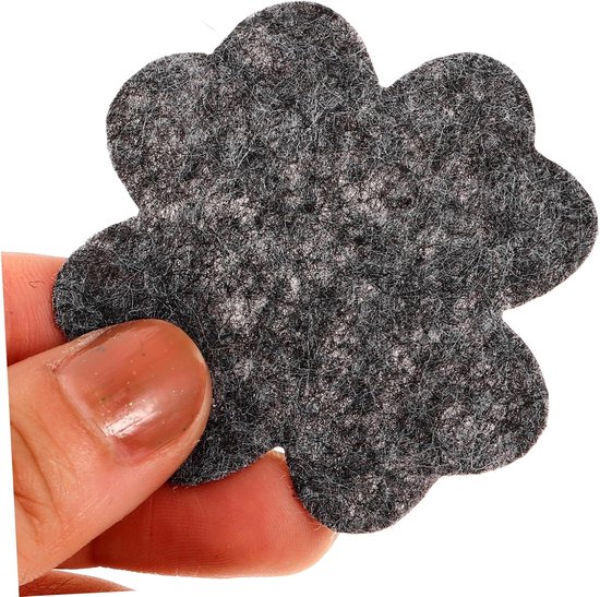 40 stuks-bloempotmat- Tuinmatten- Planten Mesh Pads- Bodem pads-plantenpot bonsai bodemrooster - Voorkomt Bodem Lekkage - Drainage en Ventilatie-5cm-Grijs — afbeelding 3