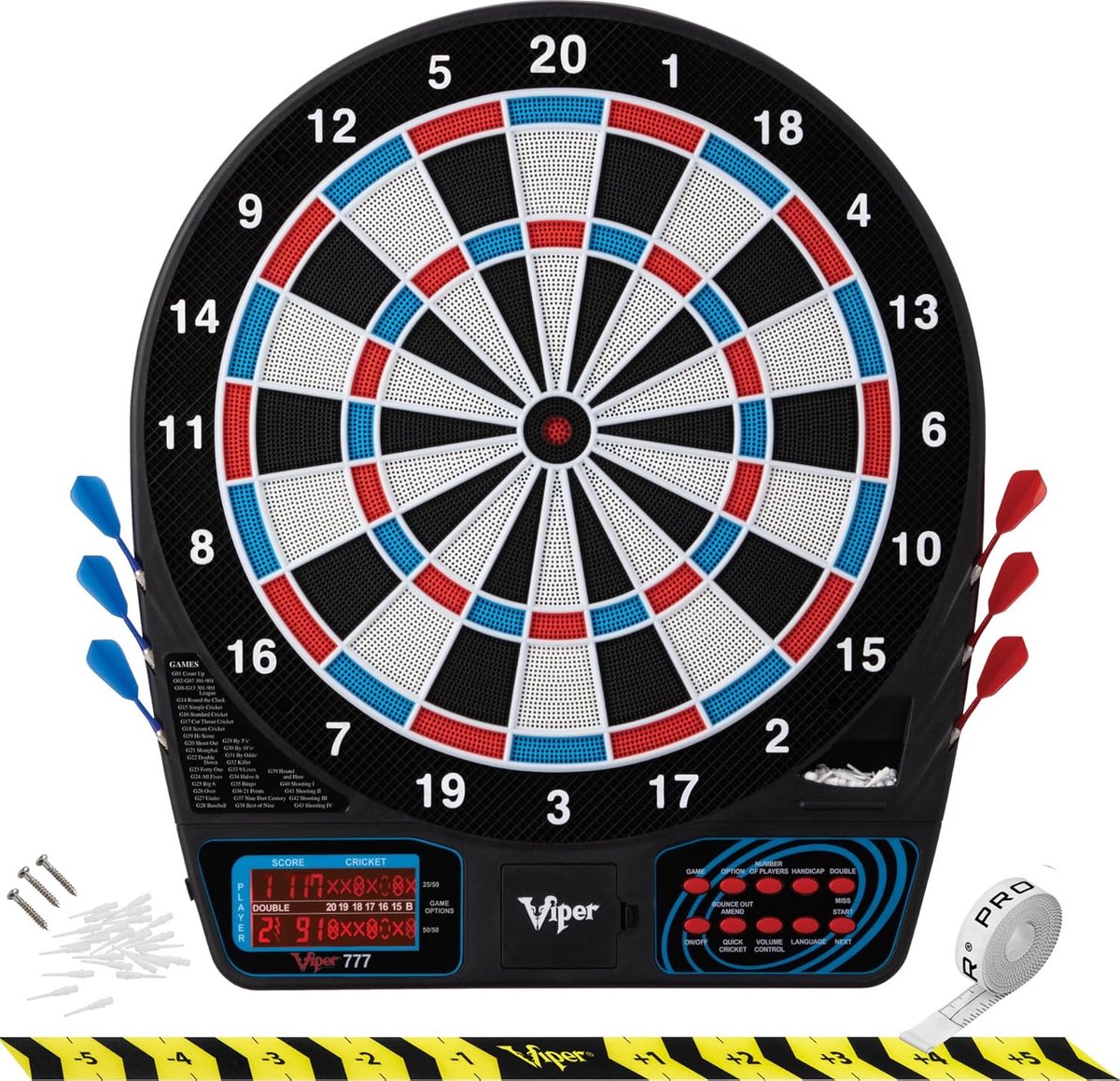 Elektronisch Dartbord met LCD Scherm voor 8 Spelers