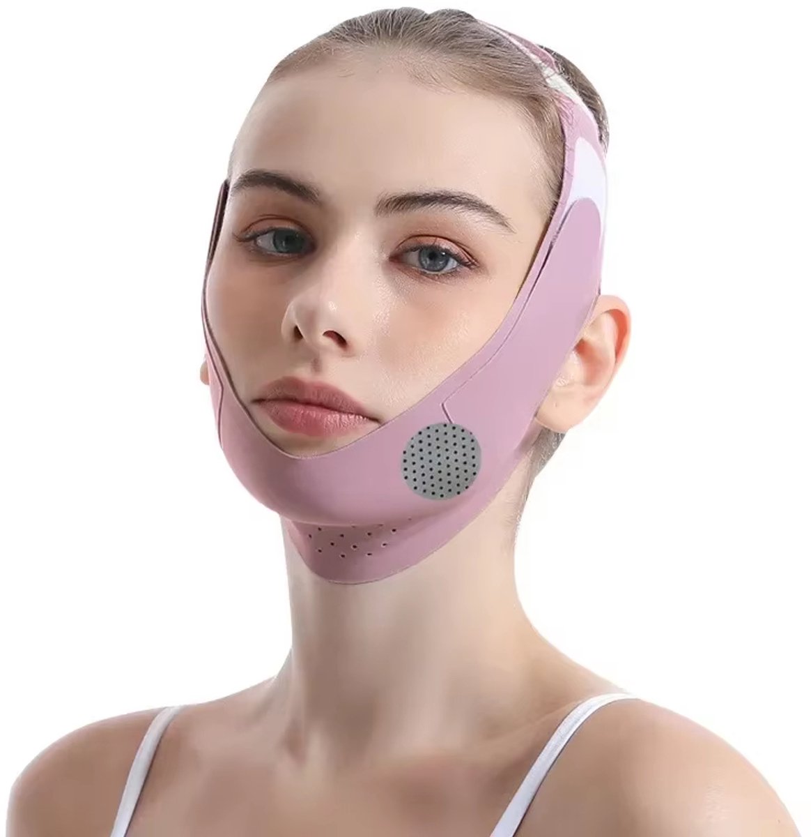 Herbruikbare Gezichtsverstrakking - V-Lijn Bandage voor Kin en Wangen, Verstevigende Gezichtsbelt voor Gezichtsmassage en Anti-Aging , Gezichtsverzorging - Liftend en Strakker- Paars