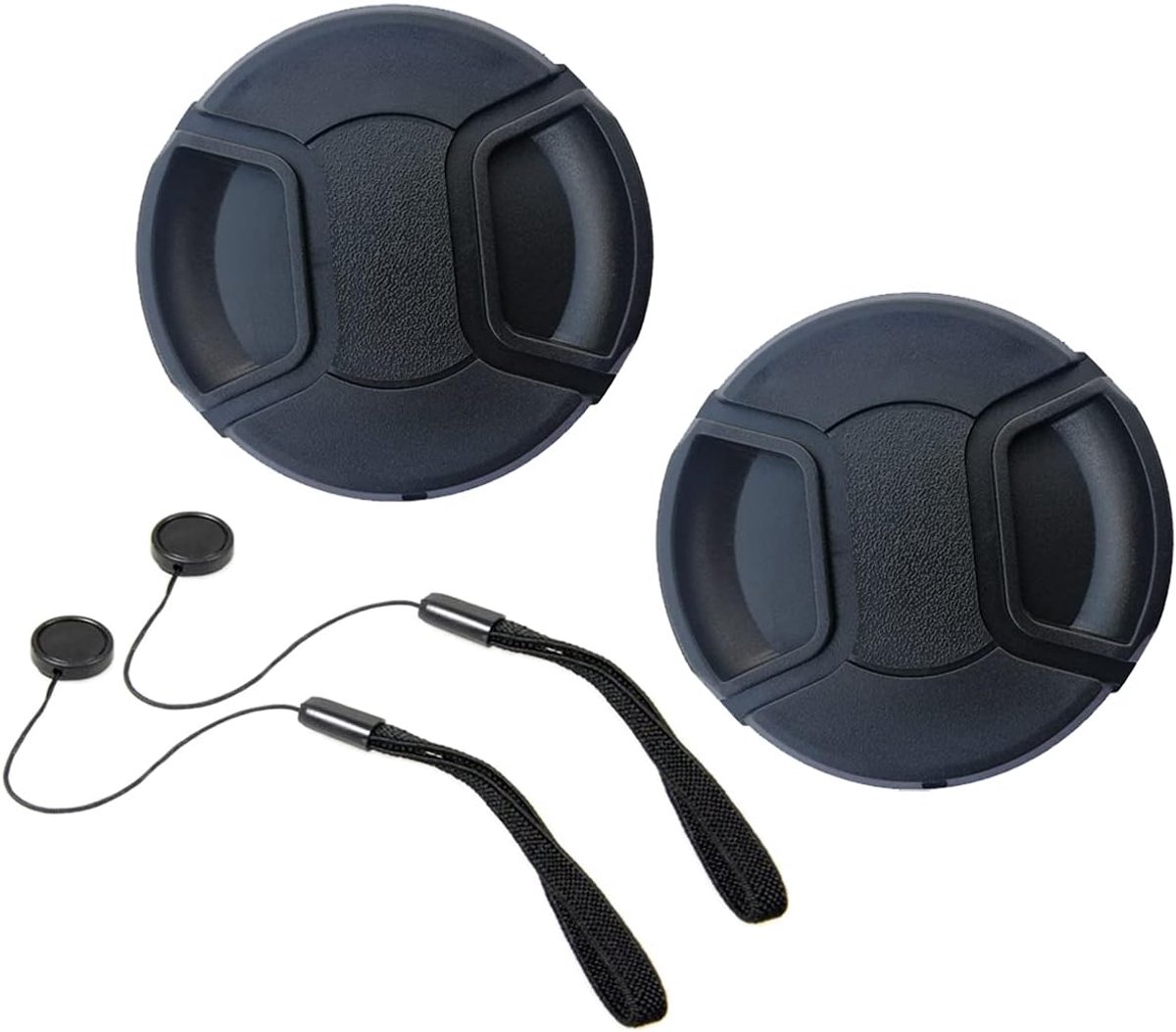 Lensdoppen Set - Beschermende Doppen - Lens Bescherming - Universele Pasvorm - 39 mm - Zwart