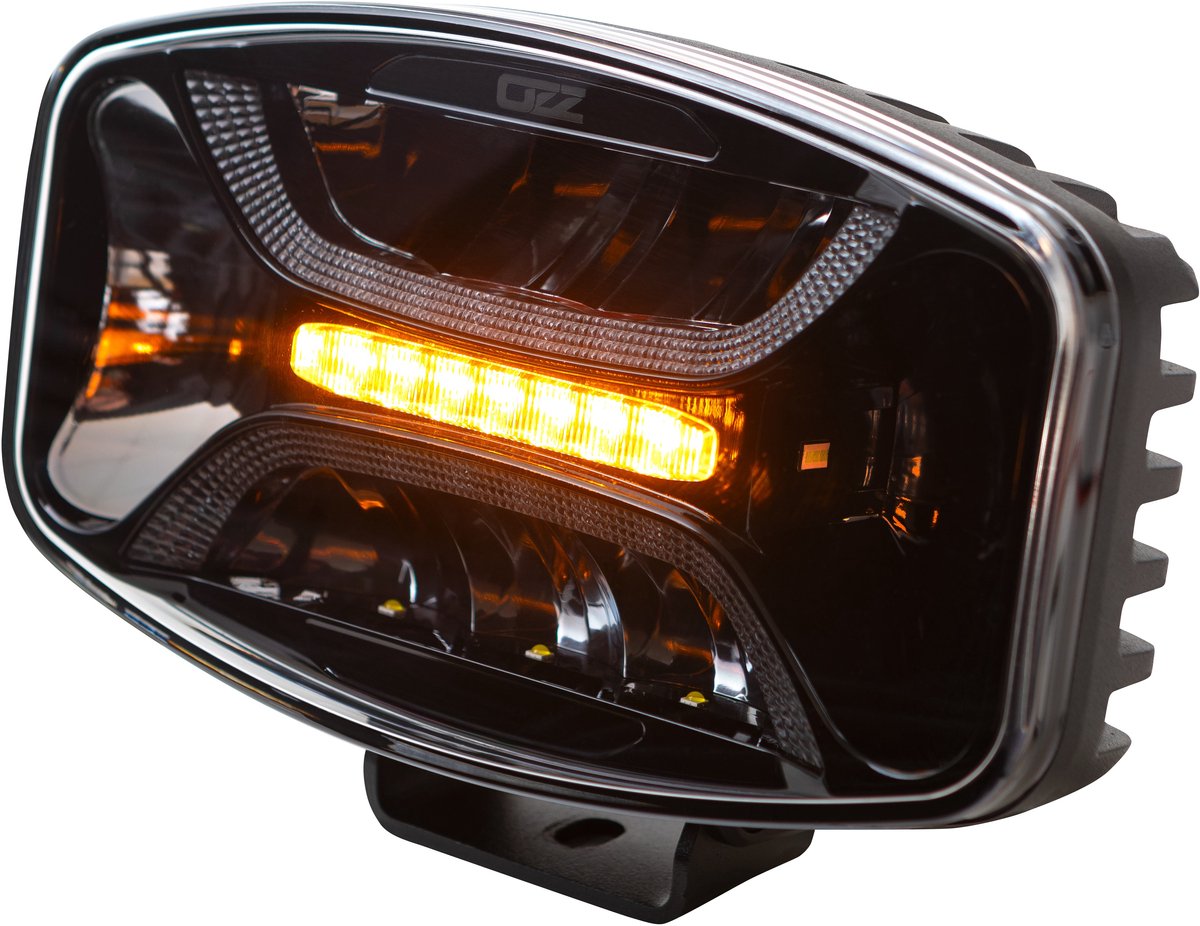 OZZ XO 1 P Black LED verstraler dual colour positielicht Wit / Amber R65 led flitsers R65 R112 R10 R7 gekeurd