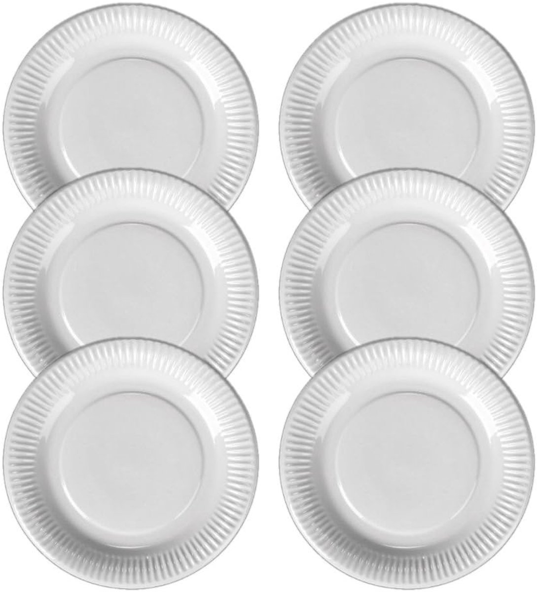 Porseleinen borden set van 6 - 23 cm - Holst Porcelain