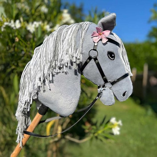 Hobby Horse Land - Hobby Horse "Silver Moon"- Inclusief halster & oornetje - Stokpaard - A3 van Merkloos — afbeelding 3