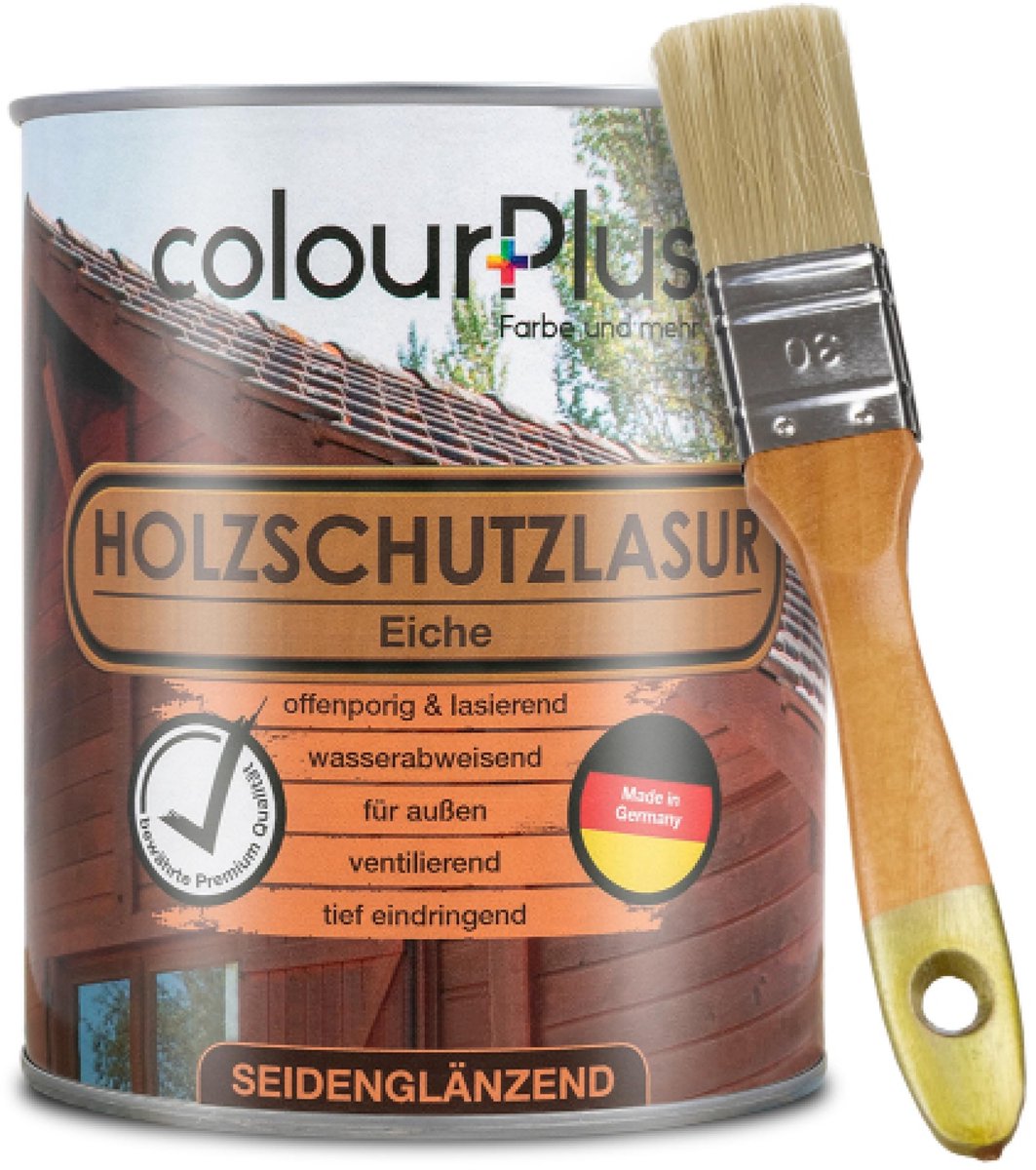 ColourPlus Houtbeits - Weerbestendige Houtolie - Met UV bescherming - Eiken - 750 ml