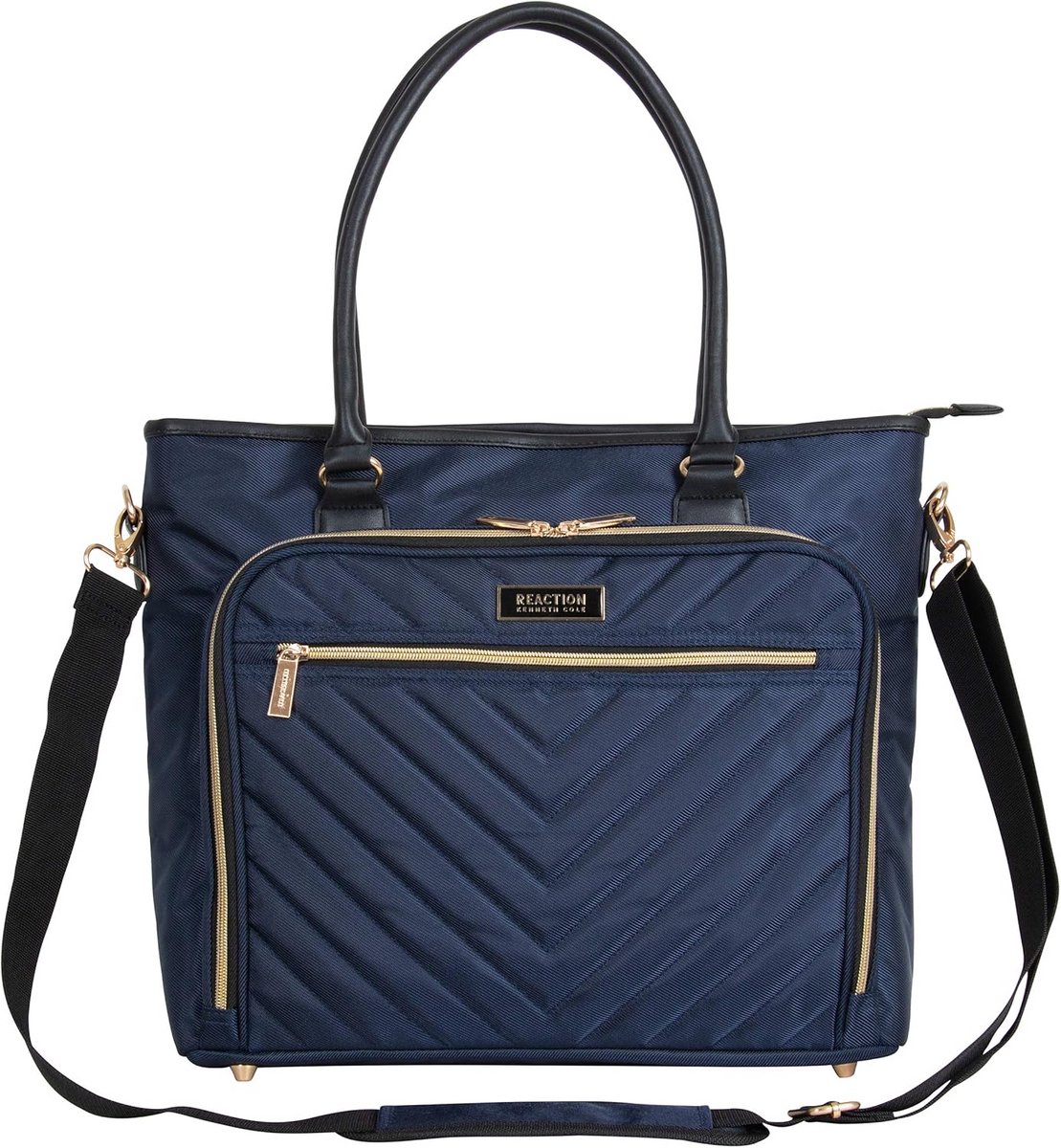 Chelsea Gevoerd Chevron Draagtasje voor 15 inch Laptop en Tablet - Zakelijke Tas met Afneembare Schouderriem