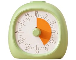 Visuele Timer - 9x9.5cm - Oplaadbaar - Studietimer voor Kinderen & Volwassenen - ADHD Timer - Kookwekker - Magnetisch - Groen & Oranje
