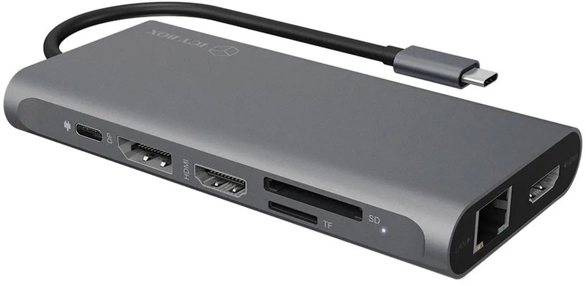 ICY BOX IB-DK4050-CPD USB-C 12-in-1 PD 100W DockingStation thumbnail 2