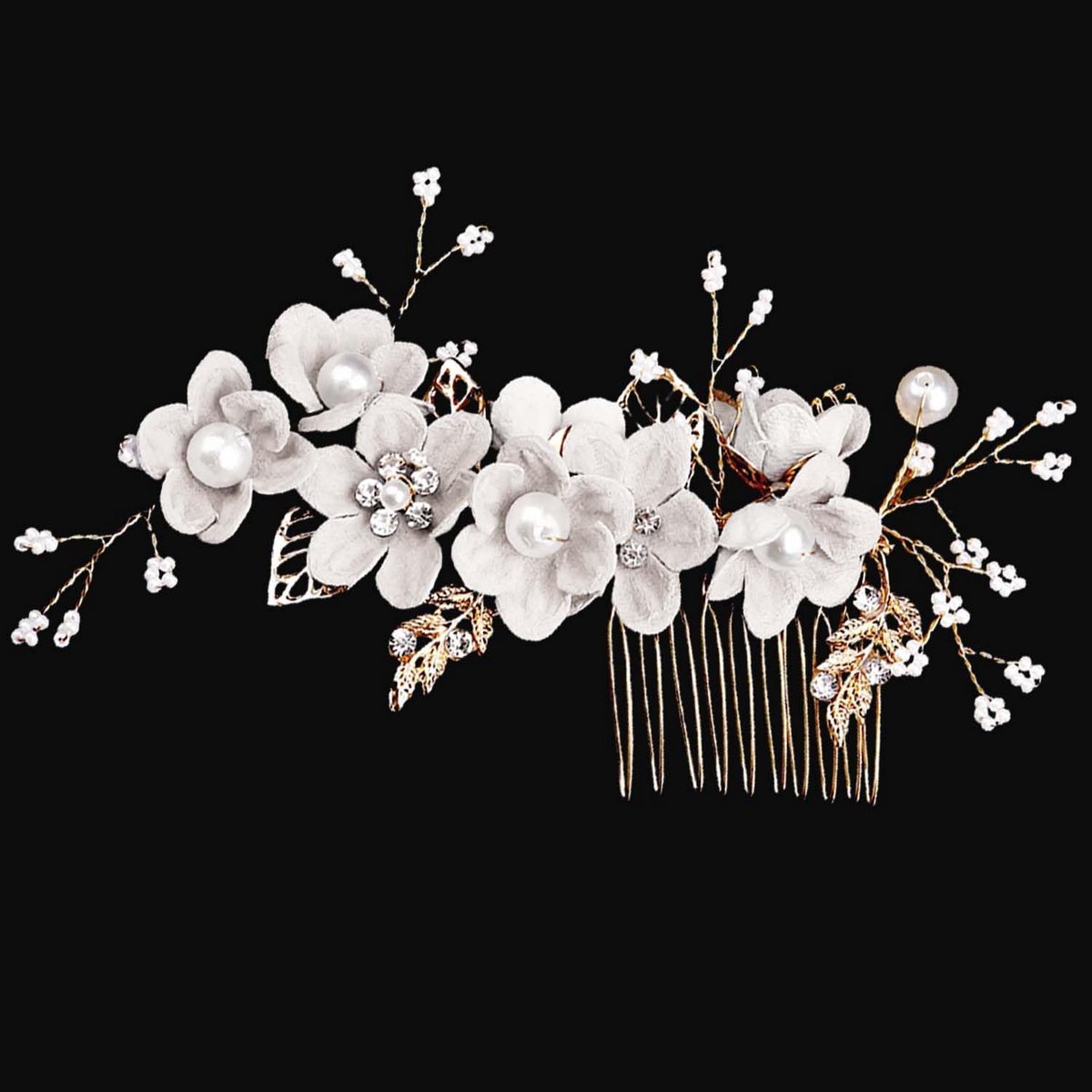 Bruidshaarspeldjes met Bloemen - Bruiloft Haaraccessoires voor Dames en Meisjes