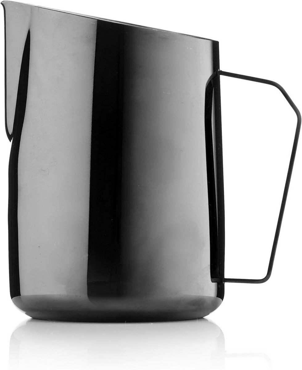 Roestvrijstalen melkkan 600 ml met schaaltje - draagbare melkschuimkan voor latte art