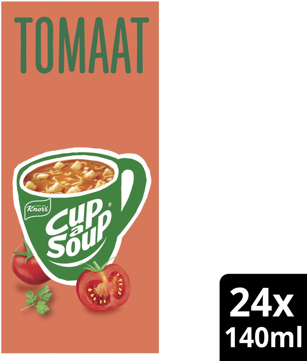 Cup-a-Soup Knorr tomaat 24x140ml | 4 stuks