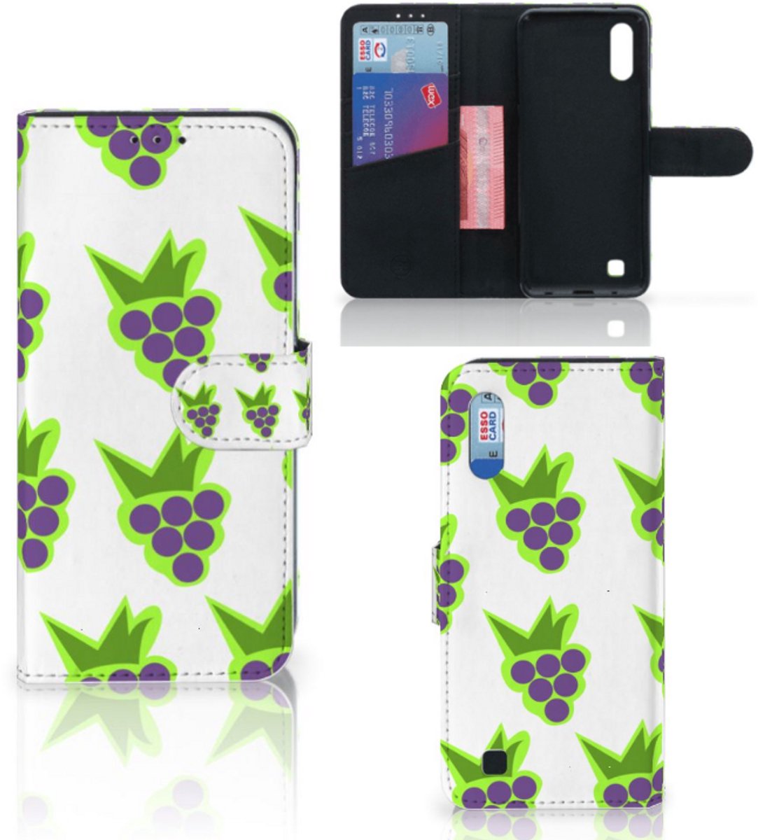 Samsung Galaxy M10 Book Cover Druiven