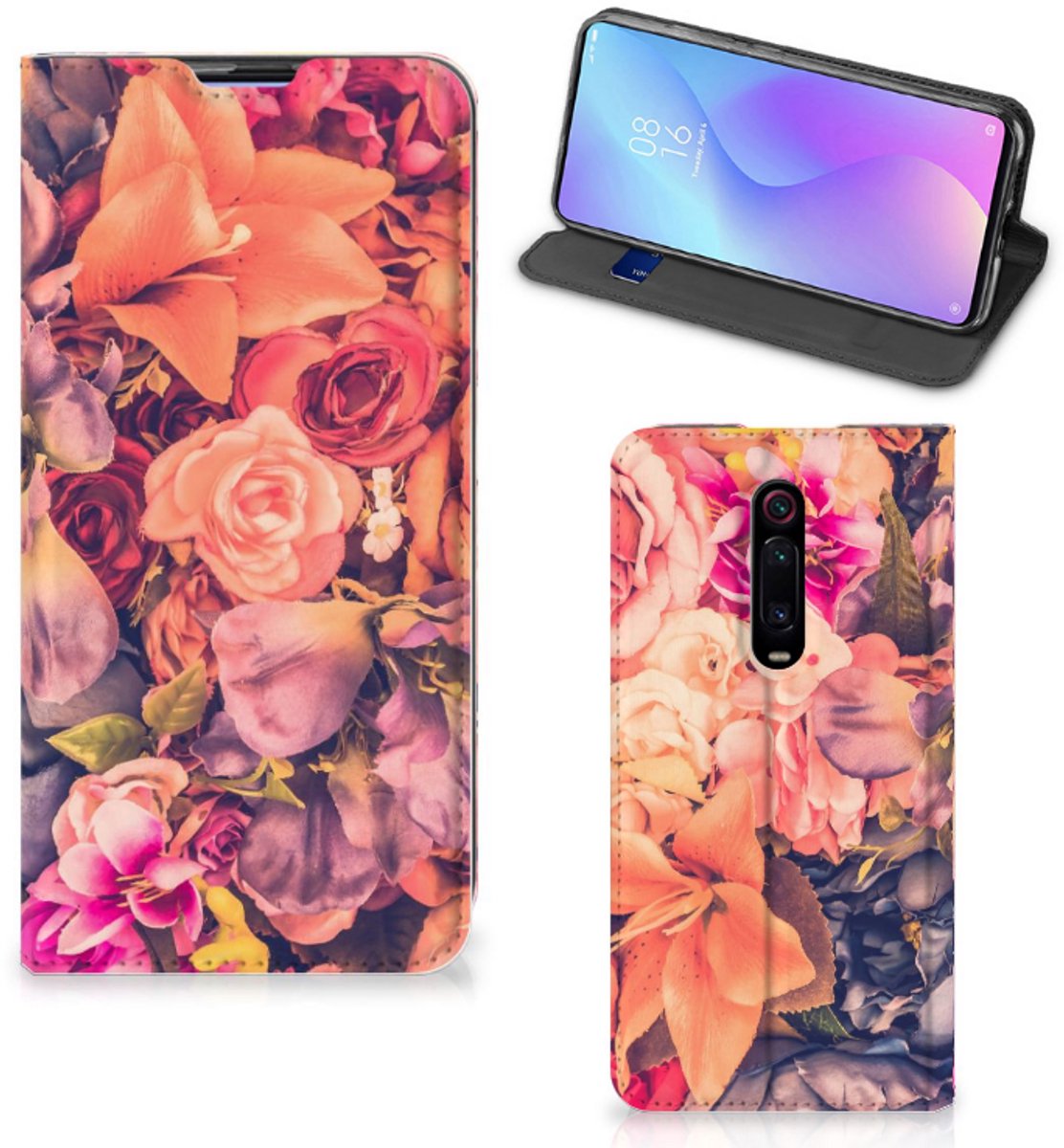 Xiaomi Mi 9T Pro Smart Cover Bosje Bloemen