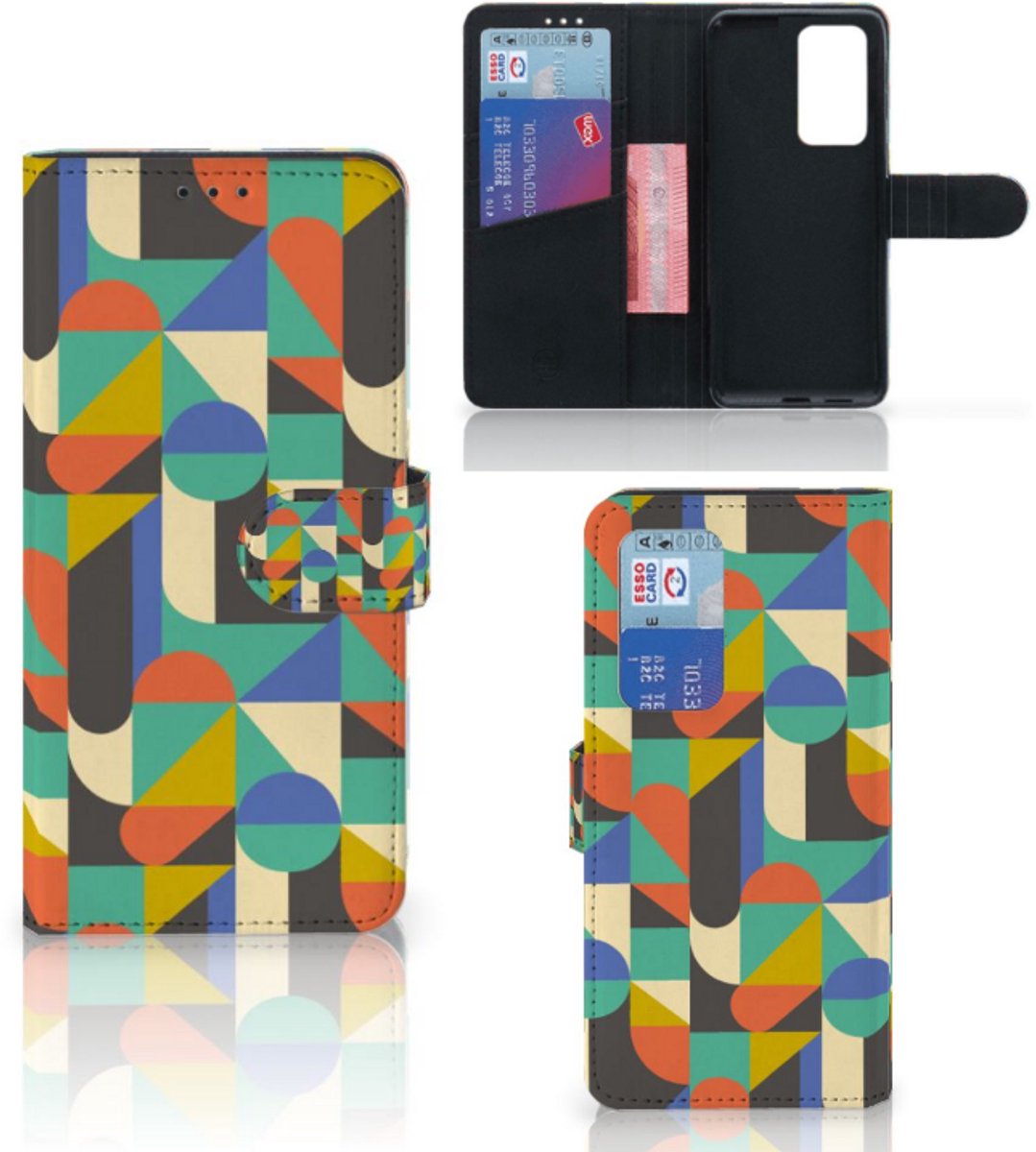 Huawei P40 Pro Telefoon Hoesje Funky Retro