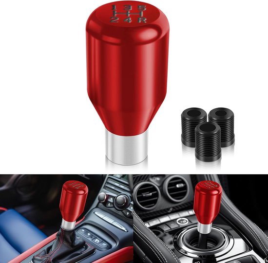 Universele 5 Versnellingen Auto Versnellingsknop Met 3 Adapters van universele — afbeelding 3