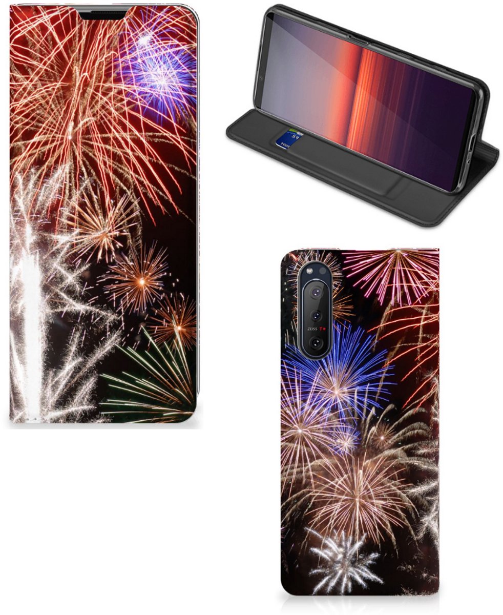 Sony Xperia 5 II Hippe Standcase Vuurwerk