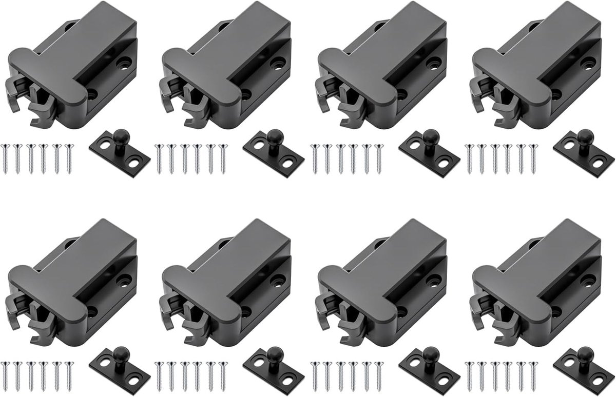 8 Stuks Magnetische Drukgrendel - Veilige Aanraakgrendel voor Deuren