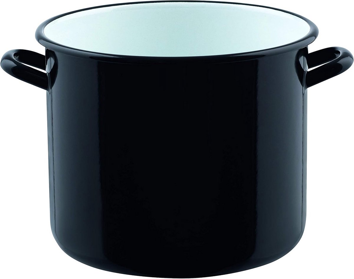Gigantische Emaille Kookpot - 24 cm - Geschikt voor Inductie en Oven