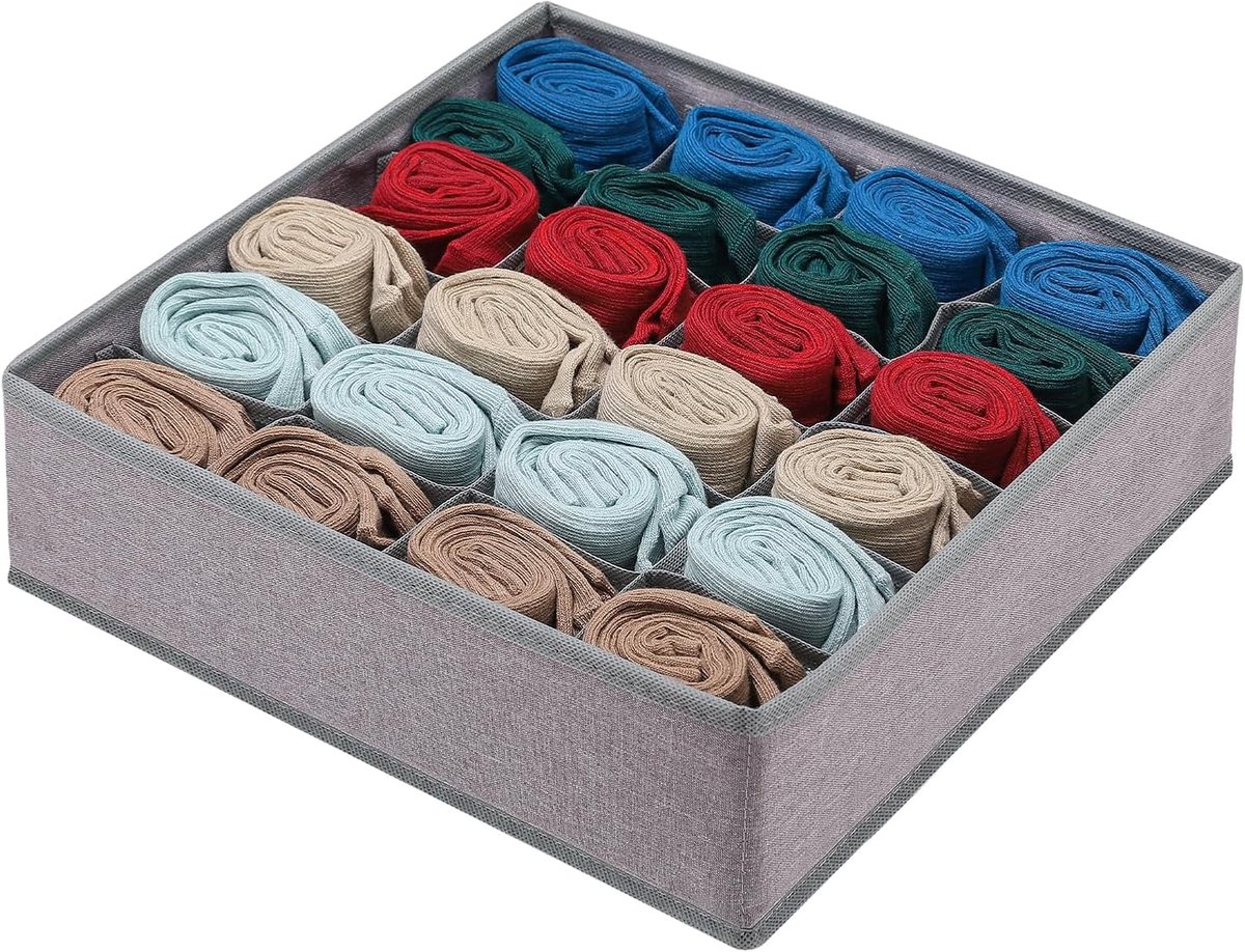 Opvouwbare Opbergdozen voor Ondergoed met 24 Compartimenten