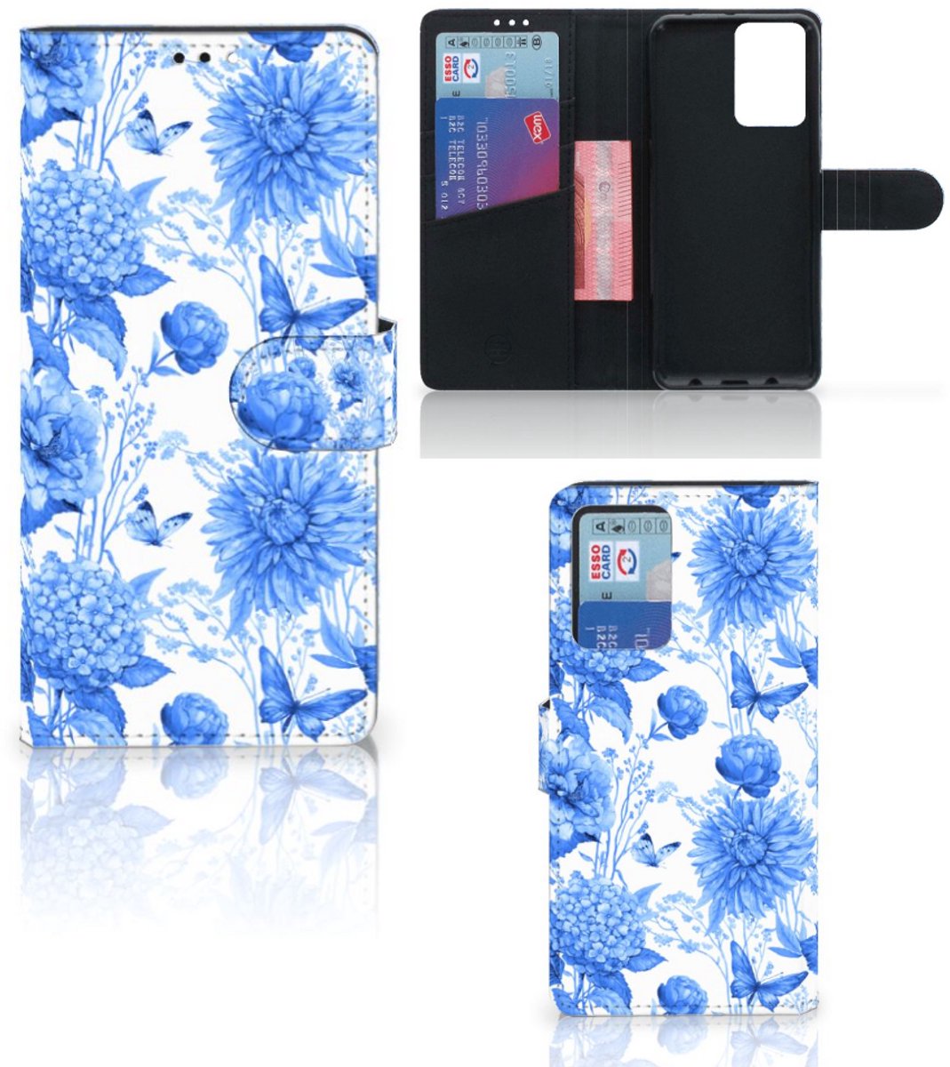 Hoesje voor Xiaomi Redmi Note 10 Pro Flowers Blue